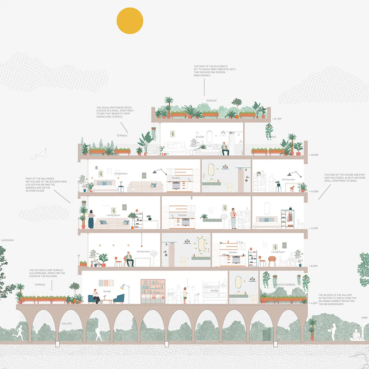 Apartment Furniture Elevation scene2