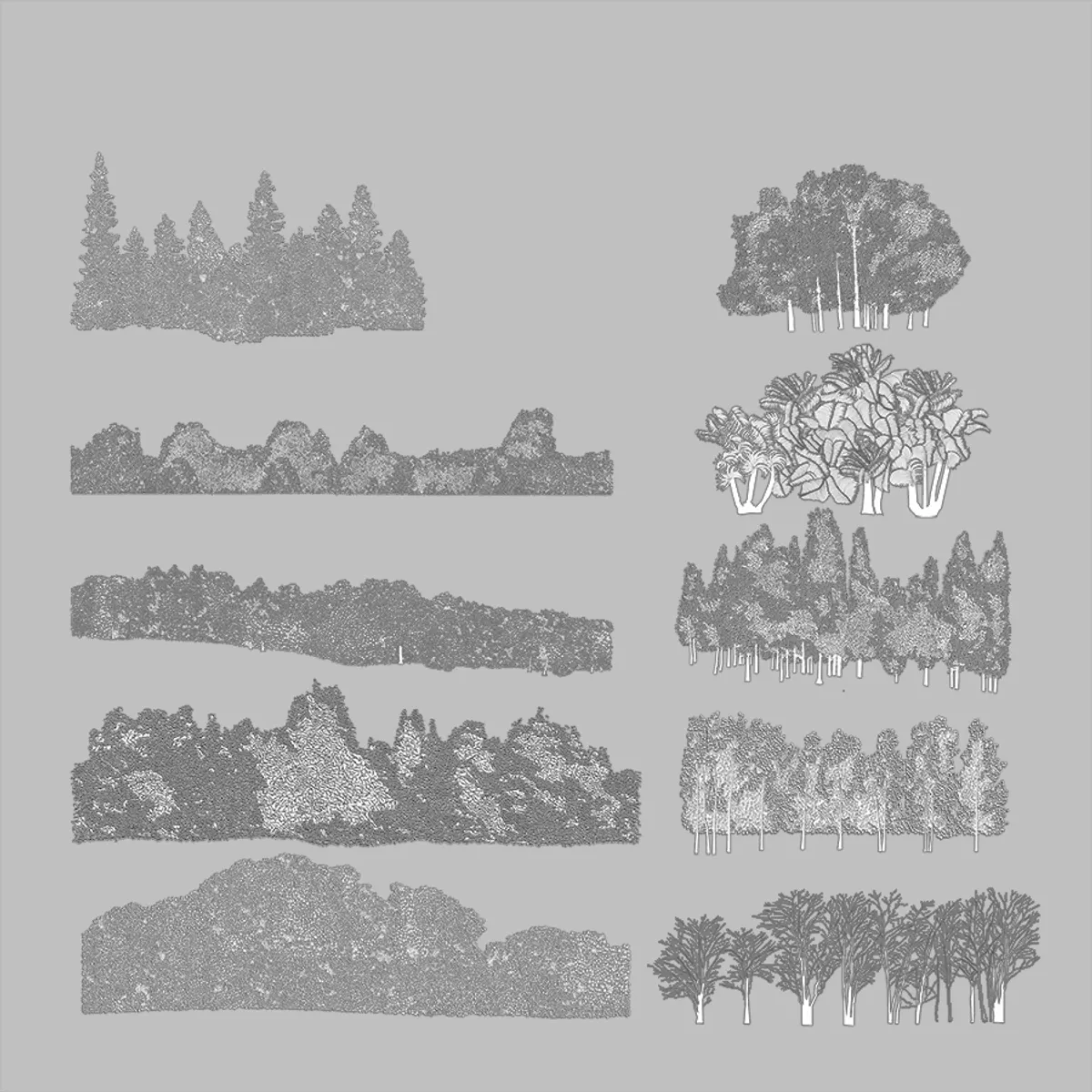 Background Tree lines line