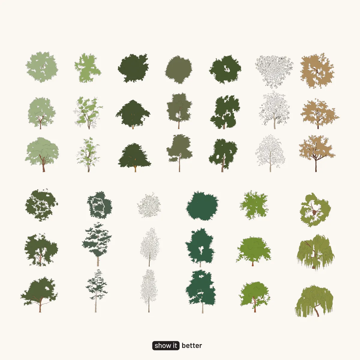 Broadleaf trees 2 0 by Show it Better Color