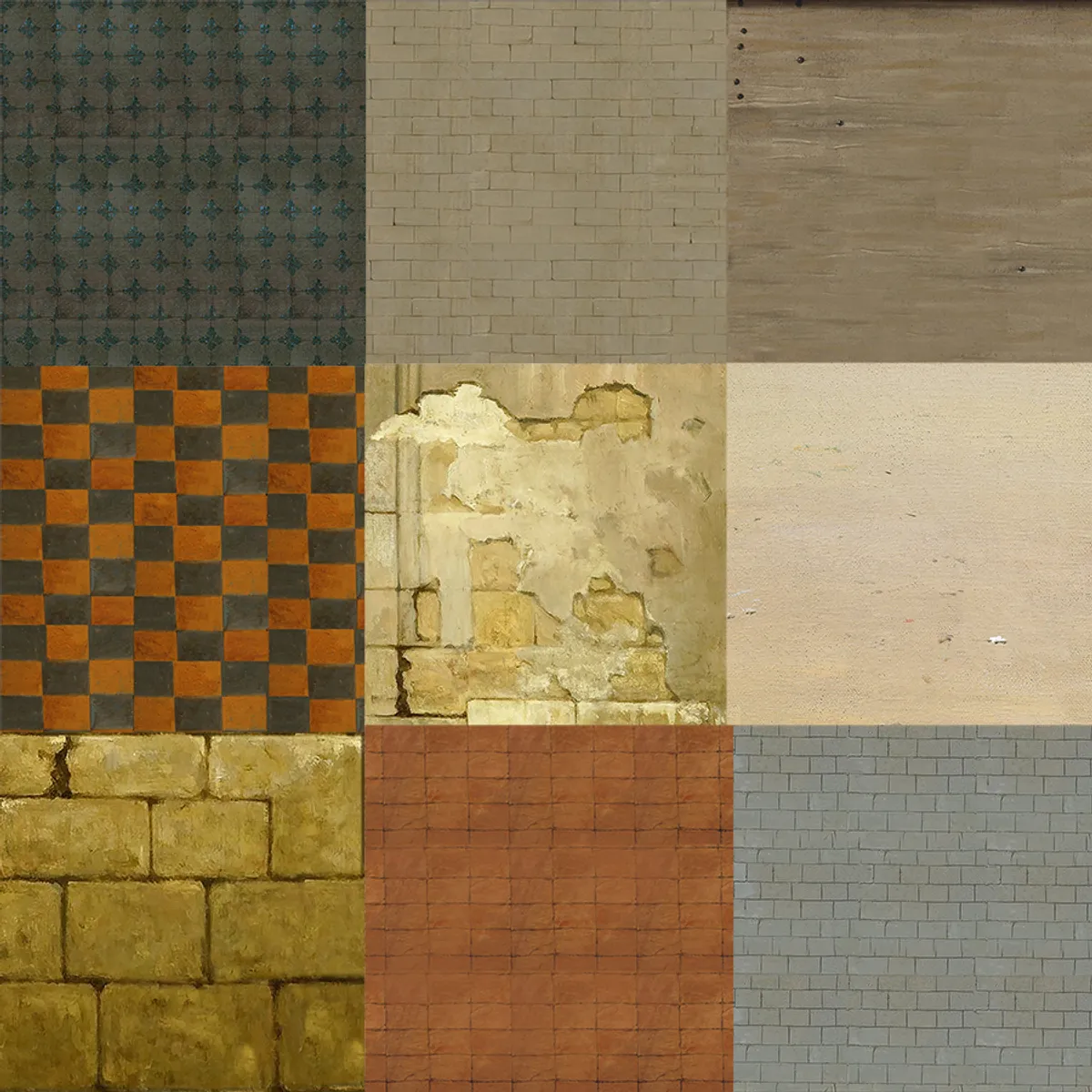 Collage Textures from Paintings