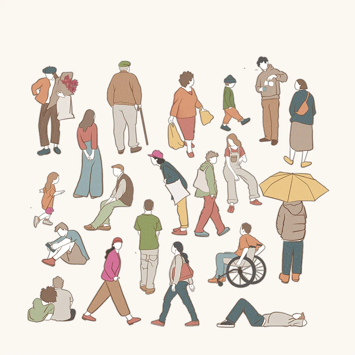 Conceptual people color