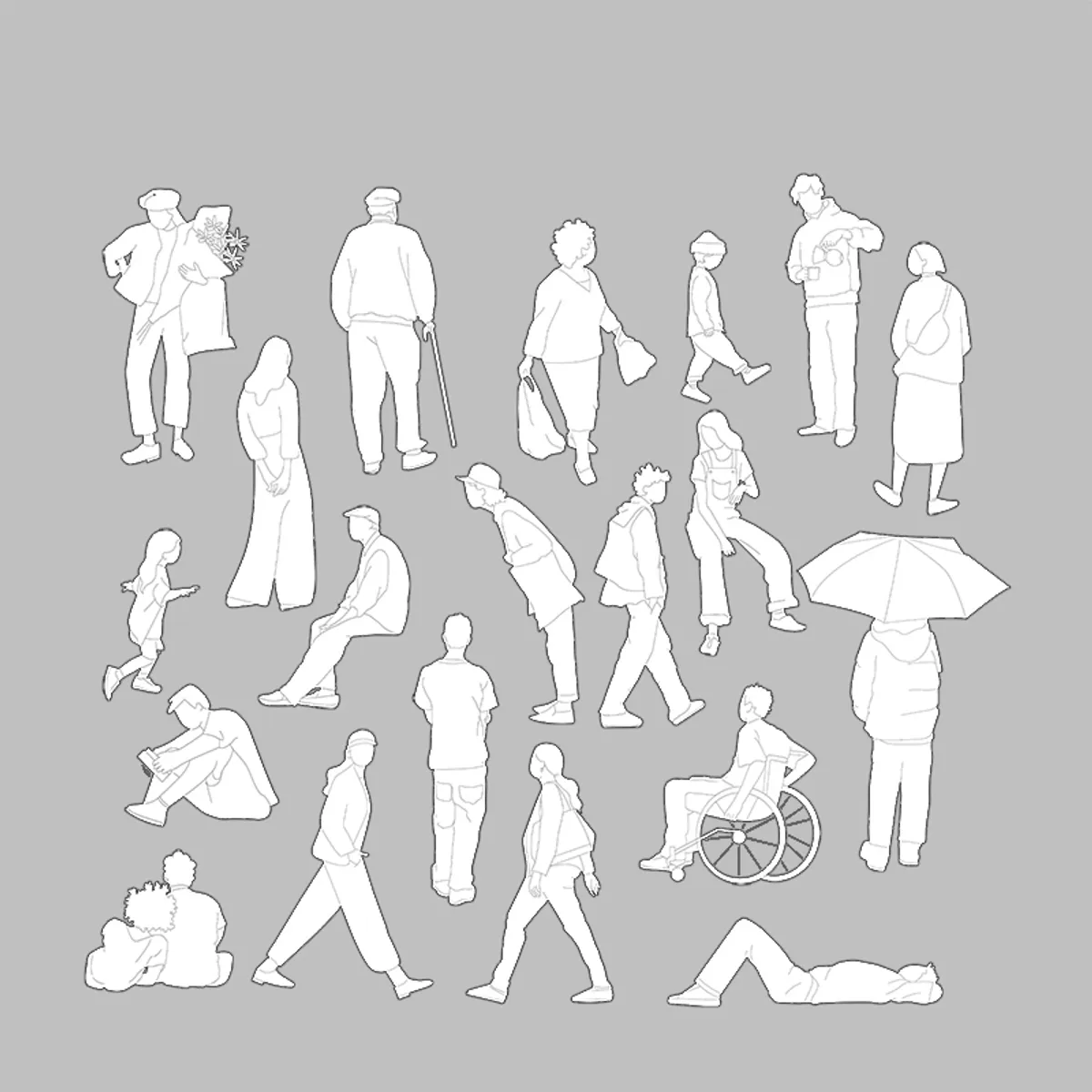Conceptual people line