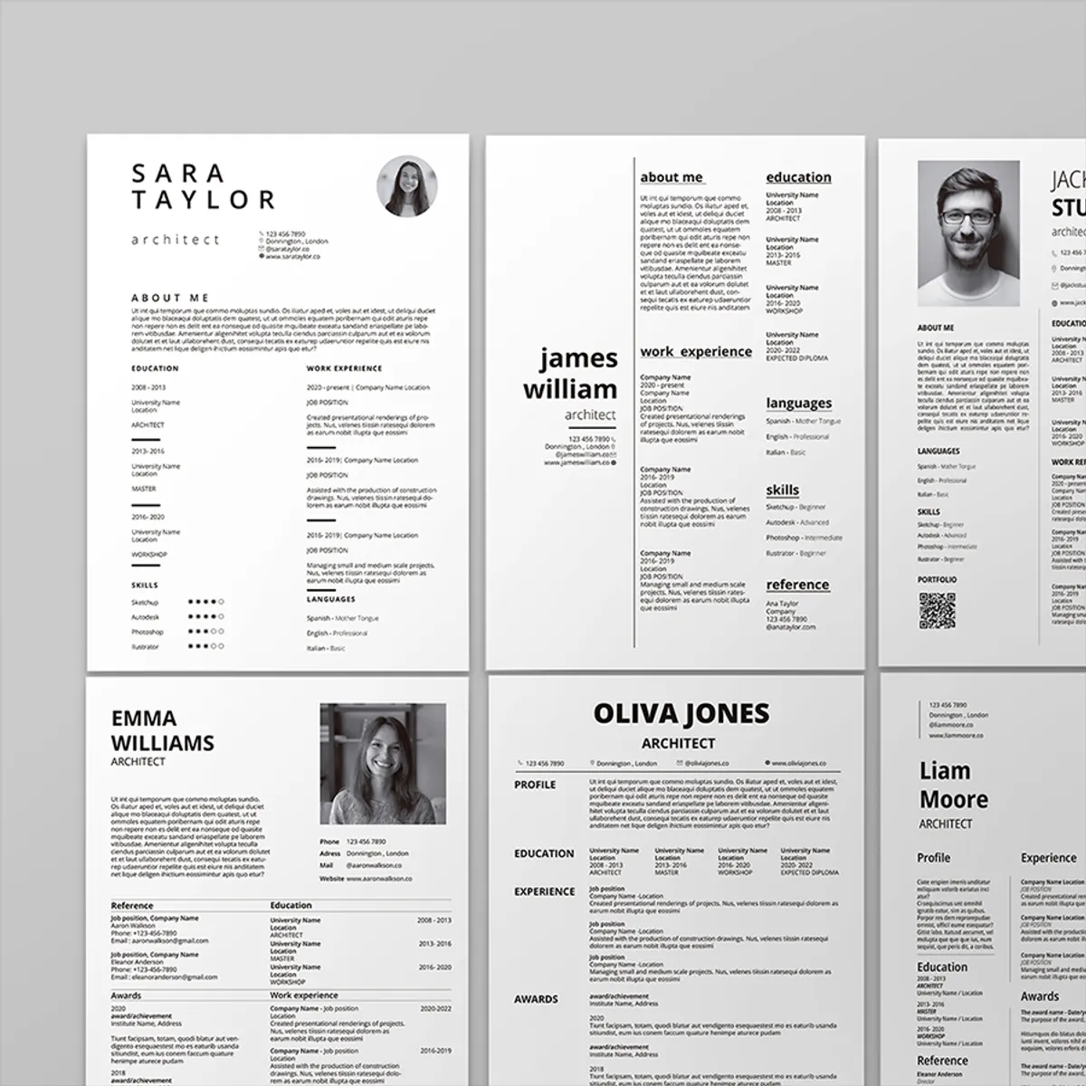 CV Architecture Templates 2