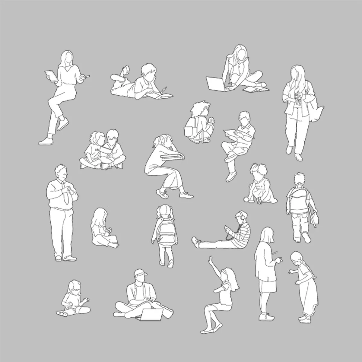 Educational People Line