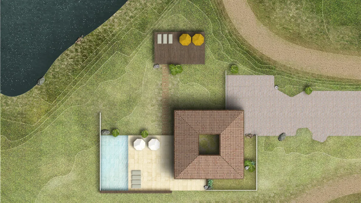 HOUSE SITE PLAN Furniture included