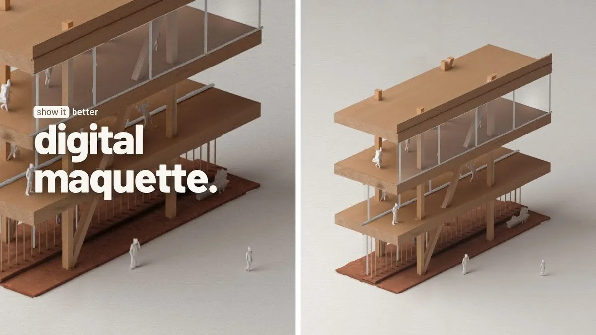 I created a digital architecture model this is how