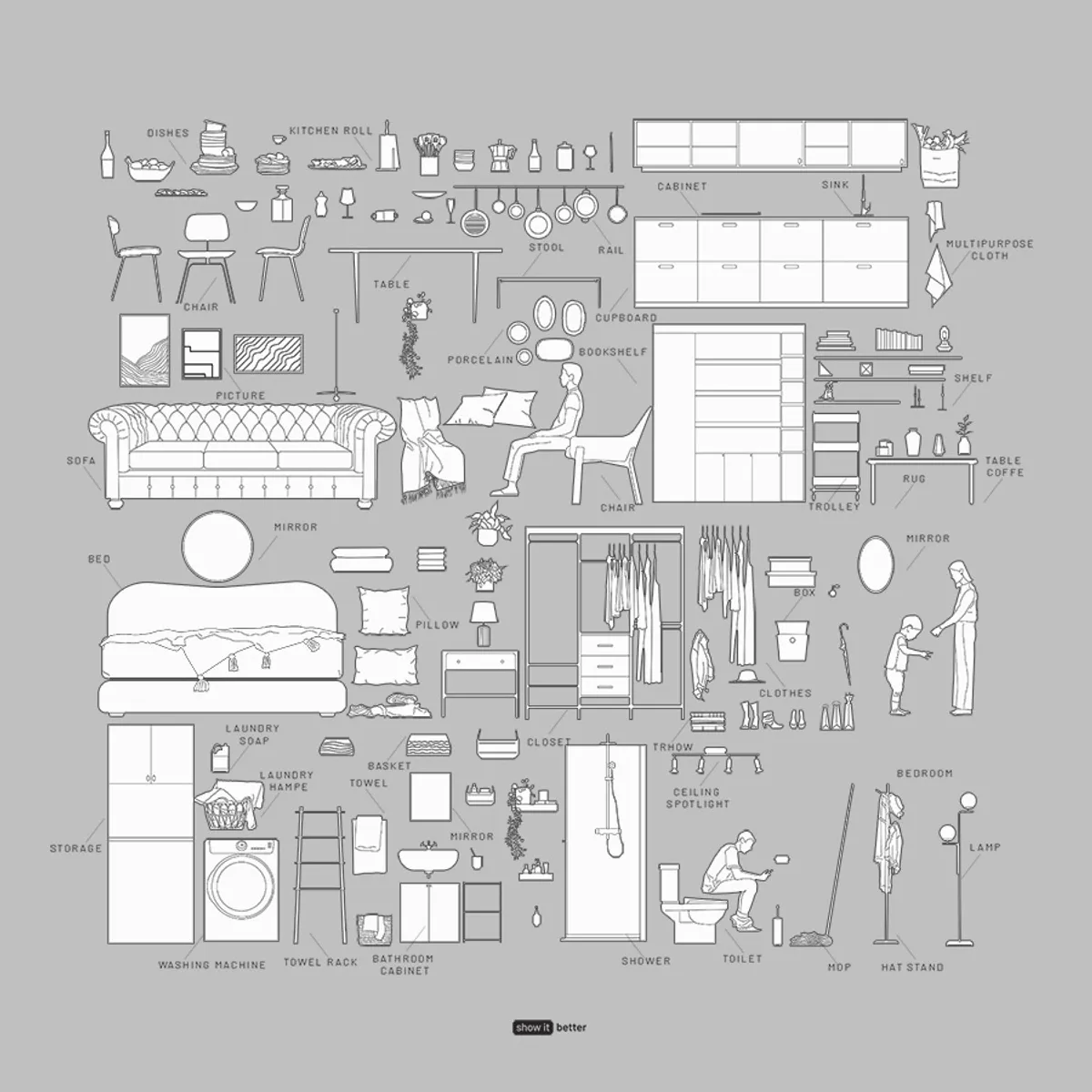Maximalist Home Elevation Line
