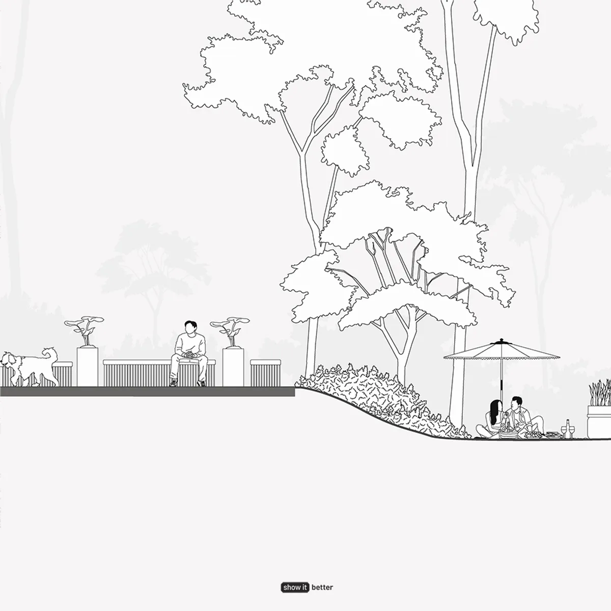 Park Minimal Elevation Scene3