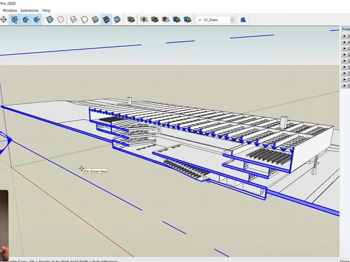 Section in sketchup