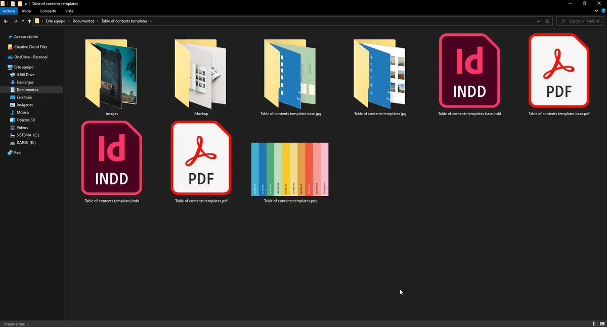 Table of Contents Templates 1