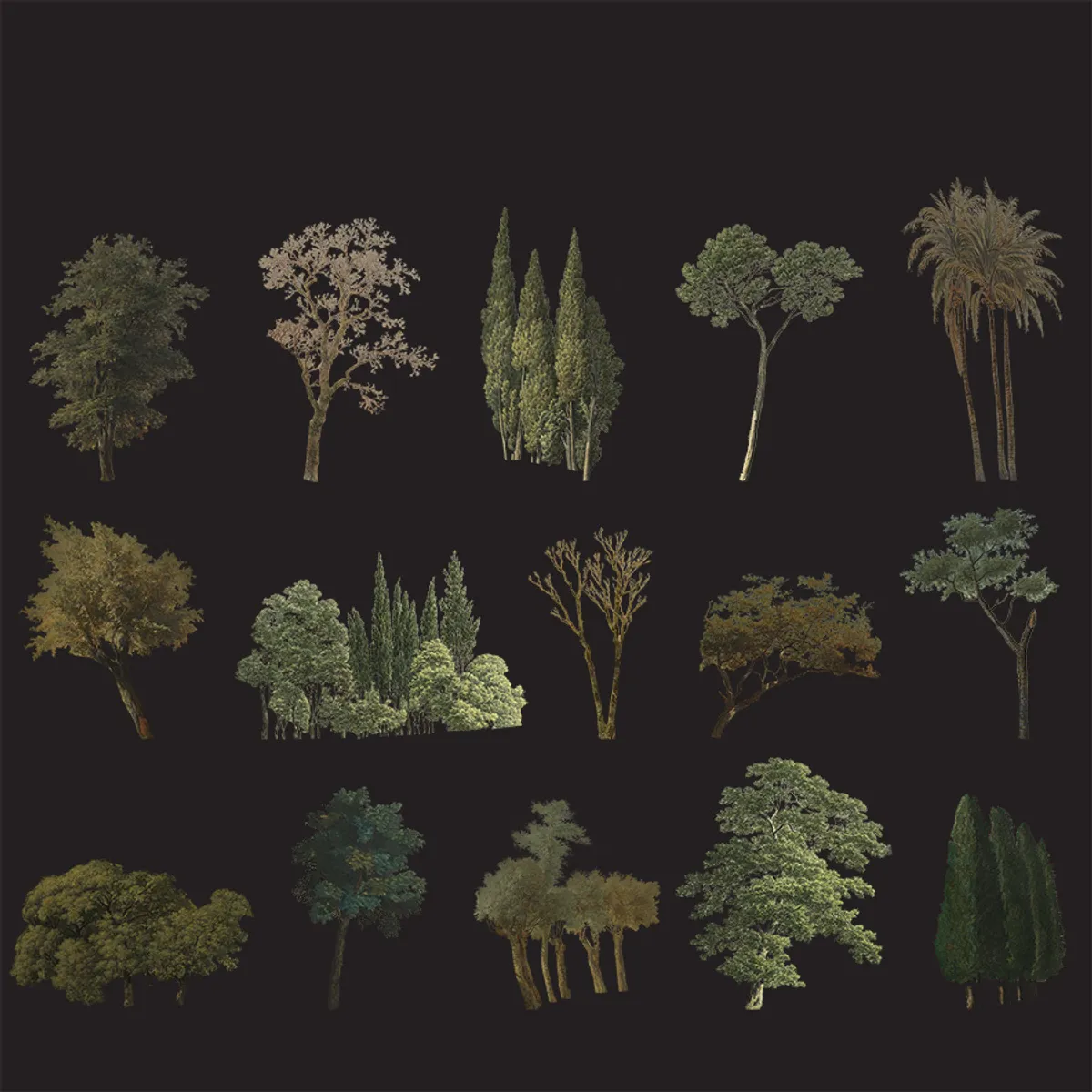 Trees Painting Collage 2nd edition