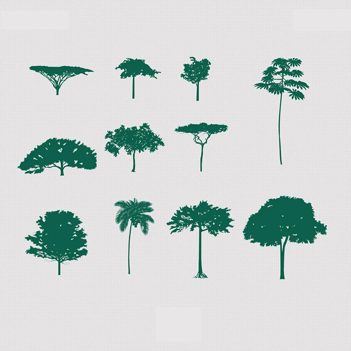 Tropical Tree Brushes 1