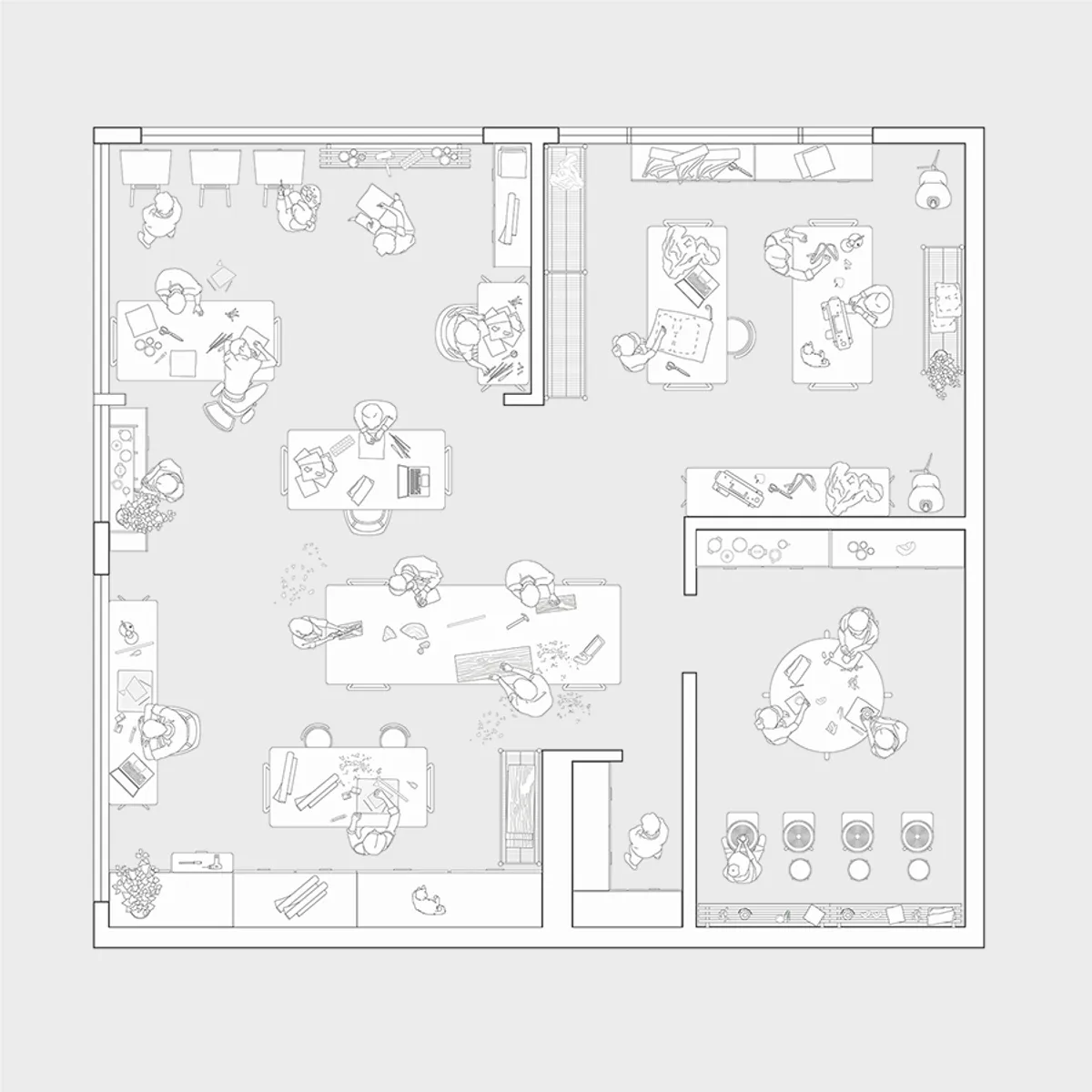 Workshop Minimal Top View Scene2