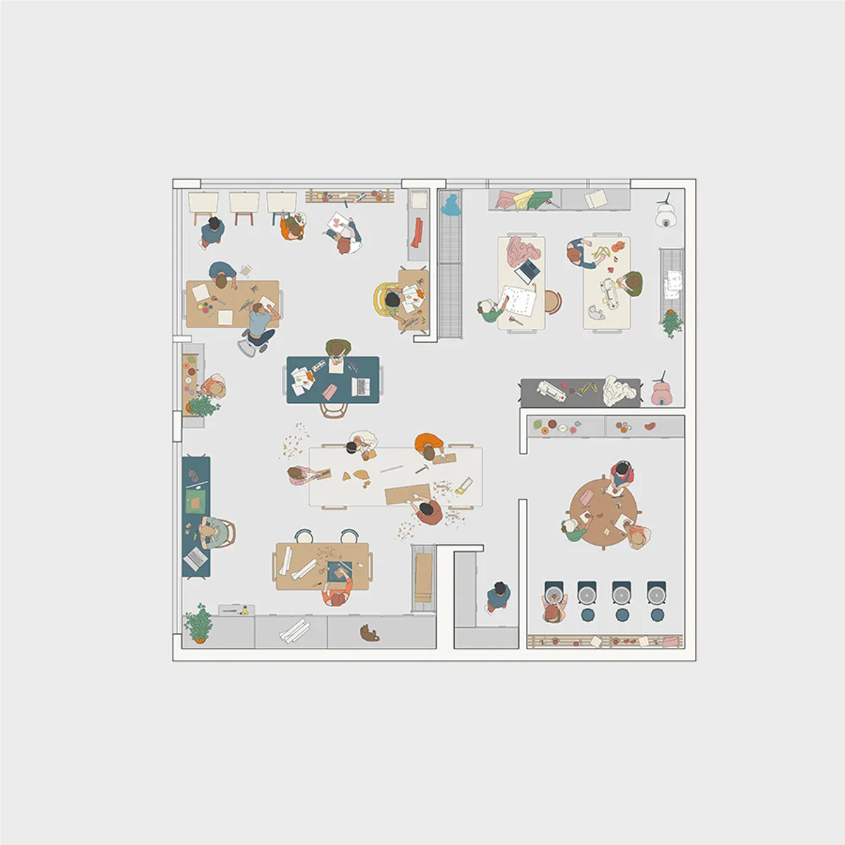 Workshop Minimal Top View Scene3